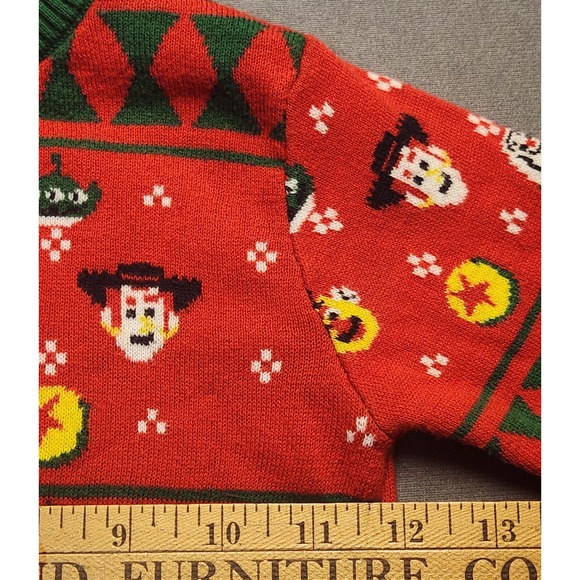 Disney Pixar Toy‎ Story Size 2 Toddler Christmas Sweater T Rex - Picture 4 of 6